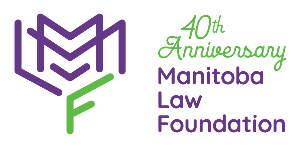 Manitoba Law Foundation 40th Anniversary Logo